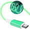 Opligevo Light up USB C Charging Cable,Type C Led Charging Cable,USB A to USB C Light Up Charger Cord with TPE Material,Compatible with Samsung Galaxy S21 S20 S10/S9/Note 20/10/9/8 (3.3ft,Green)