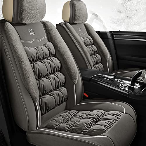 muchway Sitzbezüge für Jeep Cherokee Grand Cherokee 2003-2023 Vordersite und Rücksitze Sitzauflagen für Autositze zubehör Innenraum, Deep Space-Grau