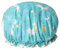 Women Shower Cap Reusable Bath Cap, Double Thickening Waterproof Hair Caps Shower Cap for Home Use, Hotel, Spa, and Hair Salon (Blue Unicorn)