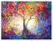 Bunter Lebensbaum III Poster von Leon Devenice 40 x 30 cm Bunt Wandbilder Wanddeko