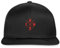 Spreadshirt Stuttgart 1893 Fußball Fan Snapback Cap, One Size, Schwarz/Schwarz