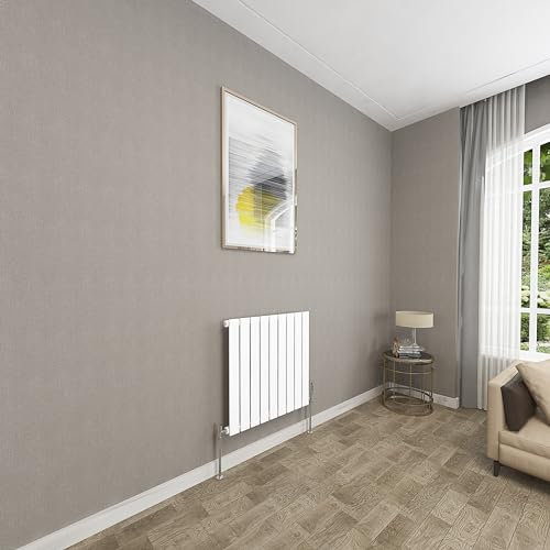 Sky bathroom | 600x612mm Horizontal Designer Radiators White Flat Panel Single Panel Central Heating Radiator