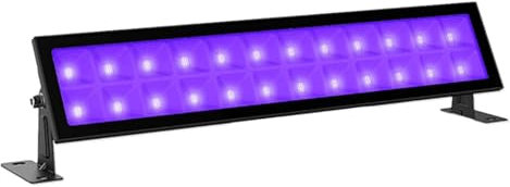 HUIOP Rgb Uv Led Black Light,48W 48LEDs UV Black Light Wall Washer UV Light Bar Wash Light Stage Lights for Gallery Church Wedding Birthday Party Stage Lighting