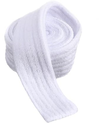 Prasacco Robe Belt White Robe Tie Cotton Robe Strap Bathrobe Belt Replacement Bathrobe Tie Waist Belt Robe Belt Replacement, 70.86 x 1.96 inch, White, One Size