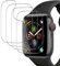 Wondoner [4 Stück Glas Schutzfolie Apple Watch Series 9 41mm Soft TPU Glasschutzfolie, Displayschutz Apple Watch Series 9 41mm Folie Displayschutzfolie