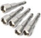 Fixinus Lot de 5 douilles magnétiques de 10 mm - Pour perceuse ou visseuse sans fil - 65 mm de long