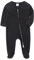 KIDDLETOWN Baby Unisex Zwei-Wege Zip Kleinkind Pyjama mit Fuß Design Fäustlinge (Schwarz, 0-3 Monate)