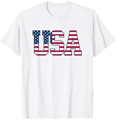 USA Patriotische amerikanische Flagge US T-Shirt