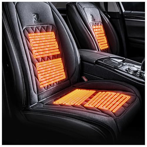 WXJHNYBS 12v-24v Sitzheizung Auto, Intelligente Steuerung 12v-24v Sitzheizung Auto 12v Allzweck-rutschfest Beheizbare Sitzauflage 12v Passend für Die Meisten Autos,1PCS
