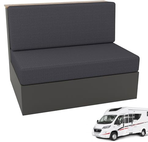 MeYuxg 2 Stück Wohnmobil Esstischkissenbezüge (1 Set), Sitzbezüge Wohnmobil, Waschbar Überzügen Sofakissen,Wohnmobil-Sitzbezüge für Anhänger,Stretch Sofa Überzug, für Wohnmobil, Restaurant（Dunkelgrau）
