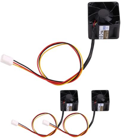 Jasaly 3Pcs 4028 12V 1A DBTB0428B2G High Speed Server Fan 40x40x28mm Double Ball Bearing 4-Wire PWM