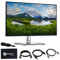 Dell P2425H Écran d'ordinateur 24 16:9 IPS 100 Hz avec support, Full HD, 1920 x 1080 avec cordon d'alimentation, câble DisplayPort, câble HDMI, câble USB 3.0 + chiffon en microfibre