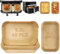 VIRIECH Papel para Freidora de Aire: 60+60 Piezas, Compatible con Philips 3000 Series, Tefal EY901840/EY905D, Cecotec 5.5/3.5L, Moulinex 8.3L, Tower T17099 - Mantén tu Freidora Limpia