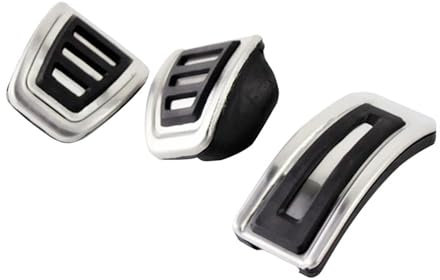 Fußstütze Pedale Für VW Für Golf 7 Für Polo 6R Für Tiguan Auto Kraftstoff Fuß Gaspedal Bremspedal Abdeckung Auto Pedal Set(MT 3pcs)