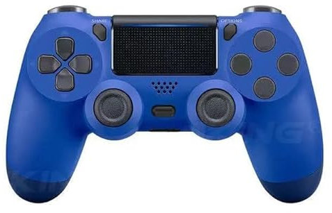 Genérico Mando compatible para PS4, Mando Inalámbrico para PS4/Pro/Slim con Doble Vibración, Control de Movimiento de 6 ejes, Conector de Audio 3.5mm, Panel táctil