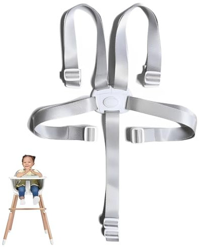 5 Punkt Gurt Sicherheitsgurt, Hochstuhl-Sicherheitsgurte, Ersatz-Sicherheitsgurte für Baby Kinderwagen Hochstuhl, Gurt Hochstuhl, Kindersitz 5 Punkt Gurt, Wandelbare Gurte für Hochstuhl/Kinderwagen