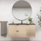 VARO BATH | Mueble de baño suspendido colección Vito - Color Alcatraz (2 Cajones + 1 Puerta) (Lavabo Negro, 120cm de Ancho)
