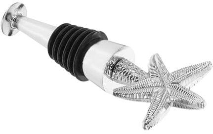 Amosfun Elegant Star Shaped Wine Stoppers Cork Top Ball for Wine Bottles Bottle Toppers Oil Stoppers Decanter Replacement Corks