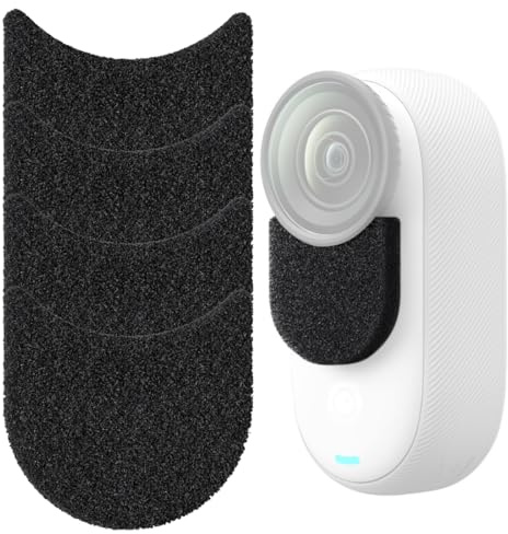 OHREN 4 Piezas Protector de Micrófono Reducción de Ruido Filtro Antiviento Accesorio para 360 GO 3S Espuma para Parabrisas