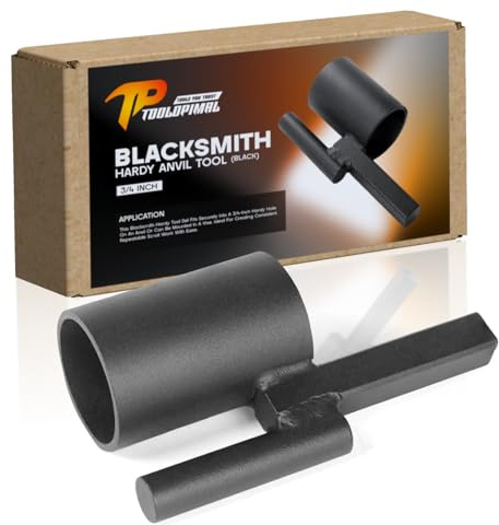 Blacksmith Hardy Amboss-Werkzeug, 1,9 cm (3/4 Zoll), winterhartes Drehen, Biegen, Schmiede, Scrollen, Drehwerkzeug, Schwarz