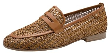 Tamaris Damen Loafer flach, braun, 38 EU