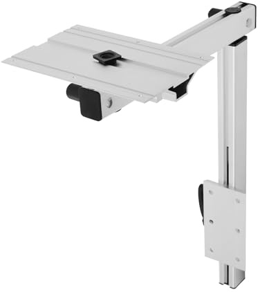 CLKAX Pieds de table amovibles, pivotants à 360° | Charge maximale : 50 kg, hauteur réglable de 17 cm, montage sans perçage possible, alliage d'aluminium