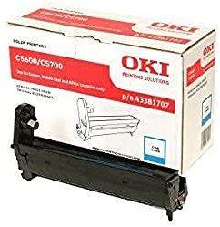 OKI Trommel für C5600/C5700 Drucker Kapazität 20,000 Seiten, cyan