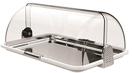 BIESSE CASA Classica Mehrzweck-Brotkasten, Kunststoff, Silberfarben/Weiß, 1 cm