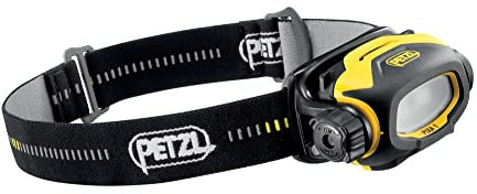 PETZL Lampe frontale E78AHB 2 PIXA, convient pour un éclairage de proximité avec la technologie Constant Light, 60 lm, Noir/jaune One Size