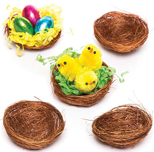 Baker Ross Mini-Vogelnester für flauschige Küken und Osterdekorationen (15 Stück)