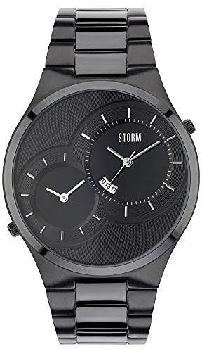 STORM Herren-Armbanduhr aus schwarzem Stahl, Armband, Armband, Armband