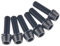 6 pernos de cabeza hexagonal hexagonal de titanio Ti M5 x 16 mm con tornillo de arandela para vástago de bicicleta, color negro