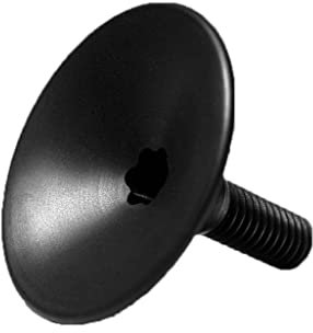 Absolute schwarz Top Cap Head Teil 1–1/8 mit Bolt Schwarz