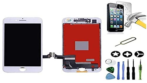 Mobilevie Ecran Replacement Compatible avec iPhone 8 Plus Blanc : Écran LCD Tactile de Haute Qualité sur châssis