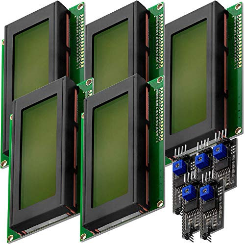 AZDelivery HD44780 2004 LCD Display Bundle Grün 4x20 mit schwarzen Zeichen mit I2C Schnittstelle kompatibel mit Arduino und Raspberry Pi inklusive E-Book!