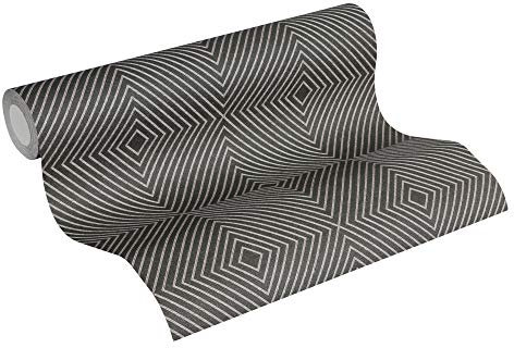 A.S. Création Livingwalls Vliestapete Metropolitan Stories Nils Olsson Copenhagen Tapete geometrisch grafisch 10,05 m x 0,53 m grau metallic Made in Germany 369261 36926-1