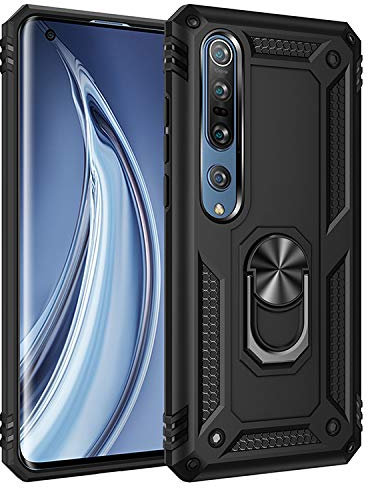 BestST Hülle für Xiaomi Mi 10/mi 10 pro Hülle 360 Grad Handyhülle Bumper Case Robust Cover [Ultra Hybrid Schutzhülle ]+ Displayschutz für Xiaomi Mi 10/mi 10 pro Schwarz