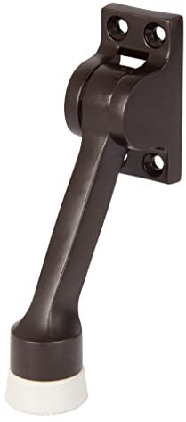 BRINKS Commercial - 4 Kick-Down Door Stop, Bronze Finish - Non-Obtrusive Option to Protect Your Door and Walls