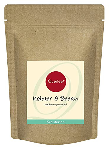 Quertee Kräutertee Kräuter & Beeren | Fruchter Beerengeschmack | Lemongras, Kamillenblüten, Pfefferminze, ... | Kräutertee lose 200g