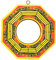 HERCHR Chinesischer Feng Shui Spiegel Bagua Spiegel Taoistischer, Bagua Spiegel, Chinesischer Traditioneller Holzspiegel Konkav Konvex Lucky Bagua Spiegel(4 Convex)