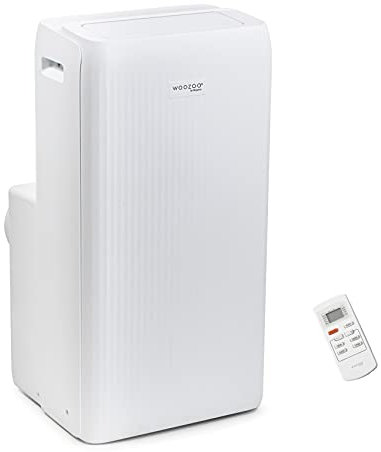 Iris Ohyama Woozoo, Tragbare 3-in-1 Klimaanlage, Ventilator &Luftentfeuchter, 23m², 12000BTU/h, 3,5kW, Fernbedienung, Sleep-Funktion, Mobil - Portable Air Conditioner IPE-1221G - Weiß