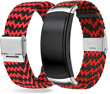 Armbänder Für Samsung Gear fit 2/ Gear Fit 2 Pro Armband Nylon Sport Strap Geflochten Elastisch Mesh Für Damen/Herren Ersatzband Fitness Kompatibel mit Galaxy Gear fit 2/ Gear Fit 2 Pro (13)