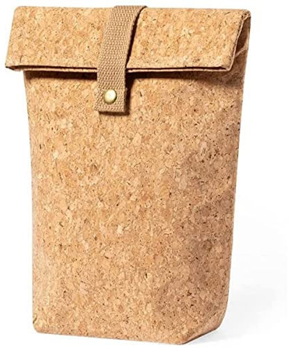 Begoon Kork Kühltasche - Lunchtasche - Kork Lunch Bag, Braun, M (Style1)