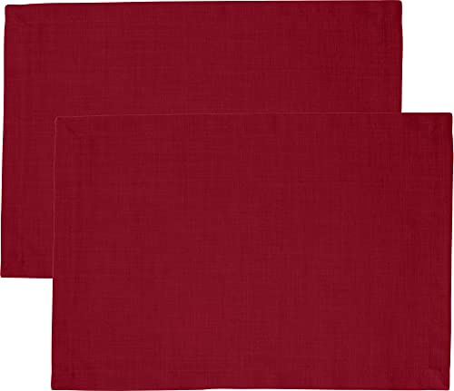Sander Tischset Loft 2er-Pack fleckabweisend weinrot Größe 35x50 cm
