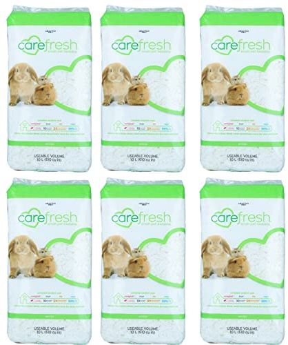 AB Tools 6PK Ultra White 10L Quality Pet Small Animal Bedding 99% Dust Free