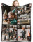 GLIKW Personalisierte Fotodecke mit eigenem Foto Und Text, Super Weich Flanell Collage Kuscheldecke Geschenke für Vater, Mutter, Kinder, Haustiere, Freunde oder Paare(9 Fotostil-1, 150×200cm)