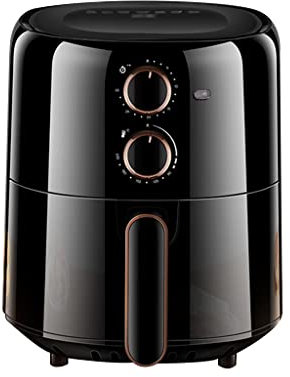 Freidora de Aire para el hogar Horno de Gran Capacidad Inteligente sin freidora Horno Multifuncional Completamente automático Electrodomésticos de Cocina (Color : Black, Size : 25.