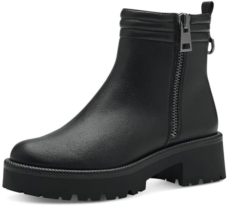 Tamaris Damen Boots Vegan; BLACK/schwarz; 38 EU