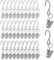 30 Stück Vorhang Clips mit S Haken Gardinenklammern, Metall Hängende Vorhang Clips für Aufhängen von Vorhängen, Duschvorhang, Fotos, Papier Bürobedarf, Home oder Festival Dekoration (Silber)