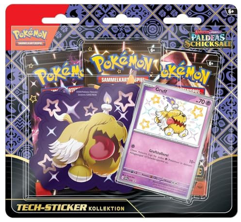 Gruff | 3 Booster-Packs & Sticker | Pokemon Sammel-Karten deutsch